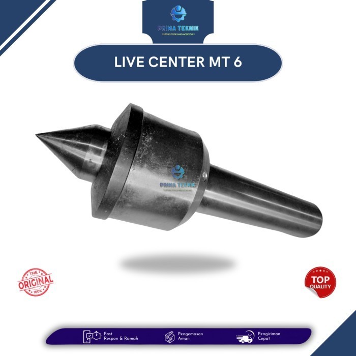 Live Center MT6 Bubut - MT 6 - MT6 - Original - Baru - Live Center Bubut - Mesin Bubut