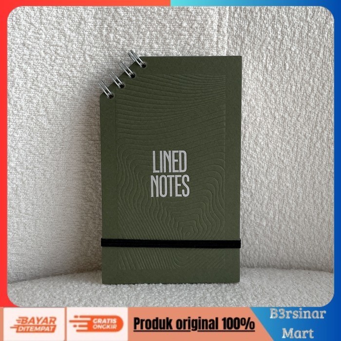 

[KUALITAS TERBAIK] Ring Notepad (weekly planner & notes) - Line - Wasabi