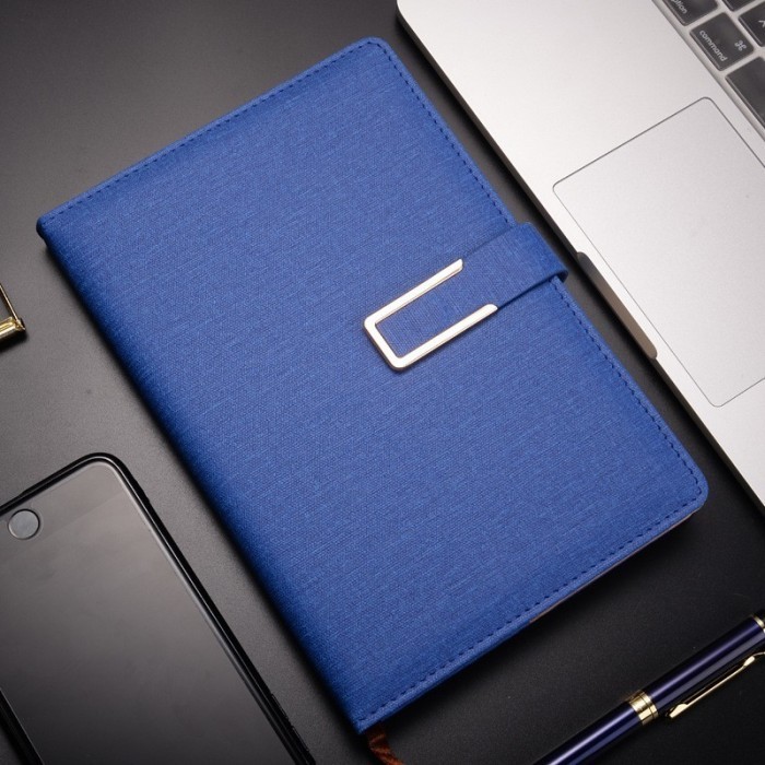 

[KUALITAS TERBAIK] SUPERMALL Business Notebook - Buku Catatan Bisnis / Buku Tulis / Memo - A5 Lock - Navy