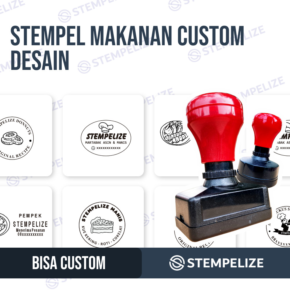 

Stempel Makanan Custom desain