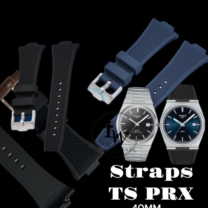 [TERMURAH] Tissot PRX series strap - tali jam  Rubber strap Tissot PRX Premium  - Biru