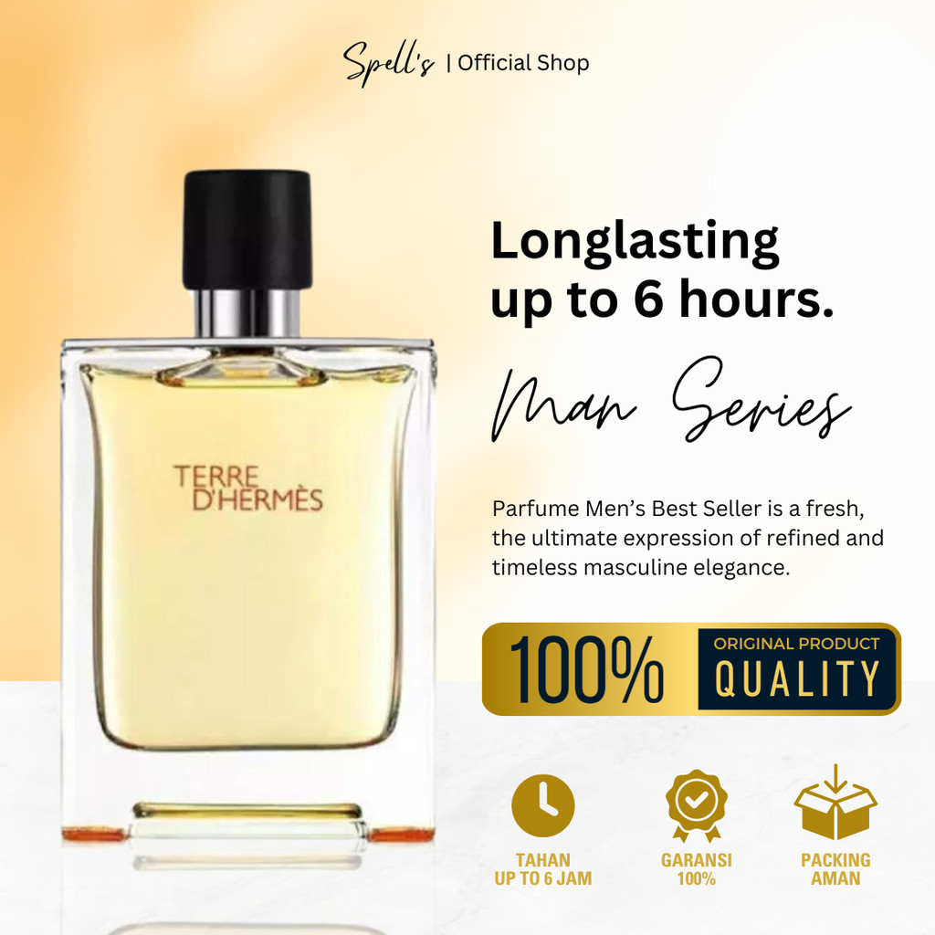 Terre D'Hermes Parfum Premium 1:1 ORIGINAL Quality Parfum Pria Tahan Lama Terre D'Hermes Eau De Parf
