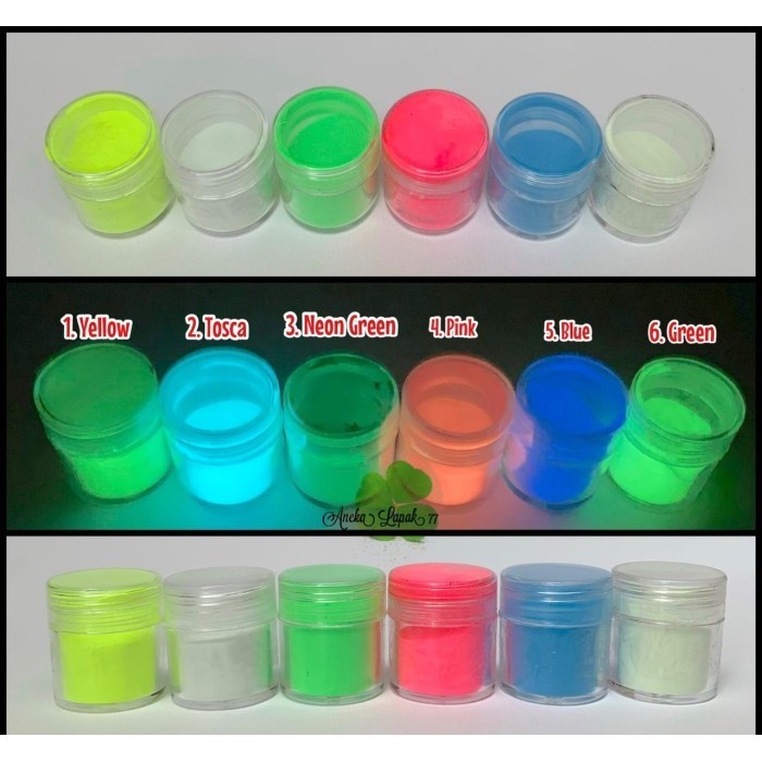

New Promo~ berkahh_mall Bubuk Glow in The Dark / Powder Glow in The Dark . - 5. Blue