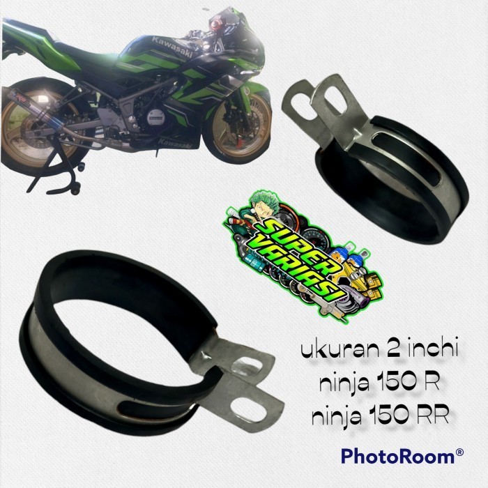 kleman silencer ninja r rr breket gantungan silencer knalpot ninja -RCHD89
