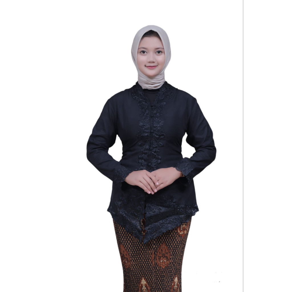 Kebaya Encim Jumbo LD 130-140 Modern Terbaru Bordir Senada Ukuran Jumbo Dewasa