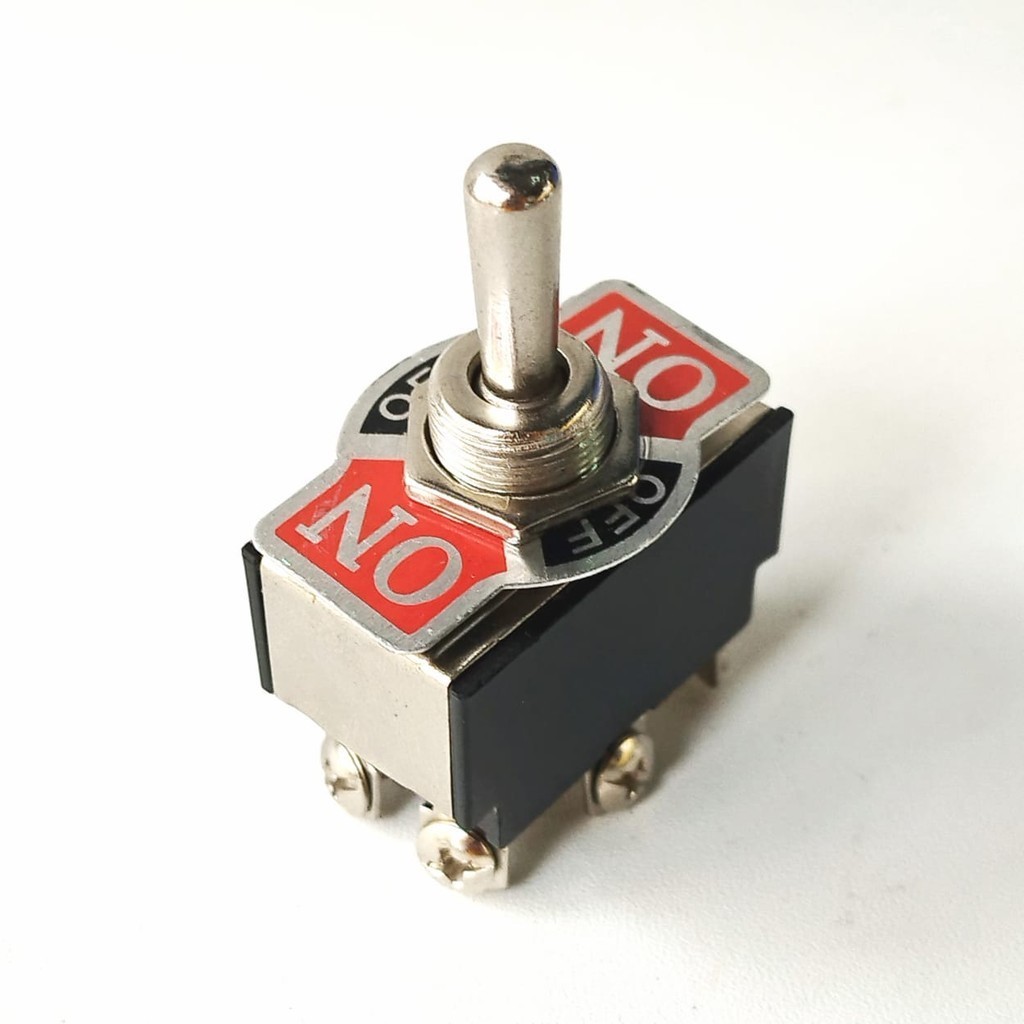 Switch Toggle On Off On 6Pin Hitam Toggle OnOffOn 6 Pin