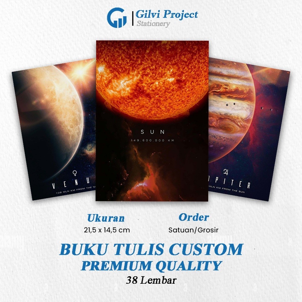 

Buku Tulis Planet / Buku Tulis Sekolah / Buku Tulis Catatan Notes Agenda Planner Jurnal Notebook Anime