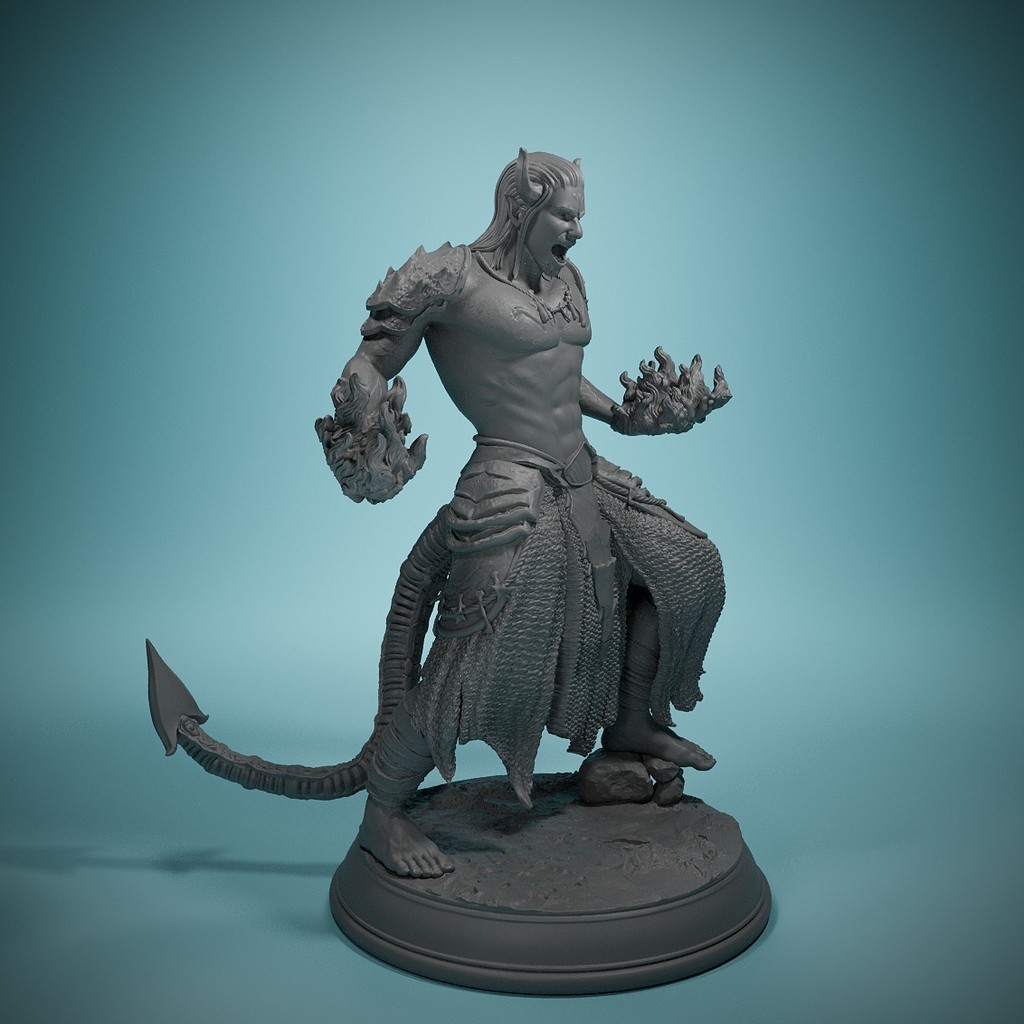 Tiefling Devil Servants- The Converted- Miniature Resin Model- Great for Tactical Gaming Roleplaying