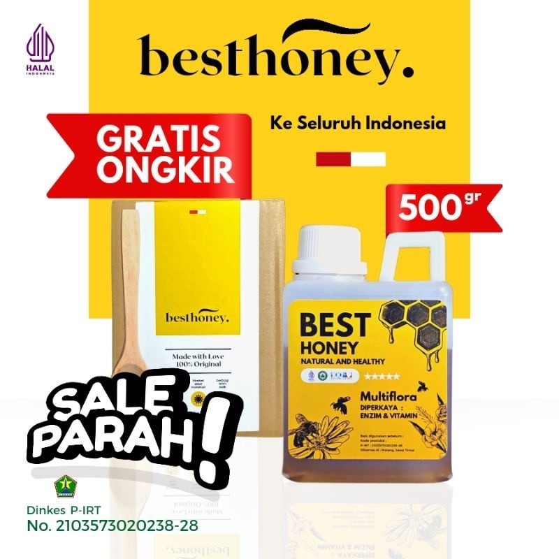 

Best Honey Madu Asli Multiflora Original 500gr