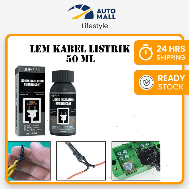 50ml Lem Kabel Listrik Pelindung Isolasi Kabel Liquid Insulating Rubber
