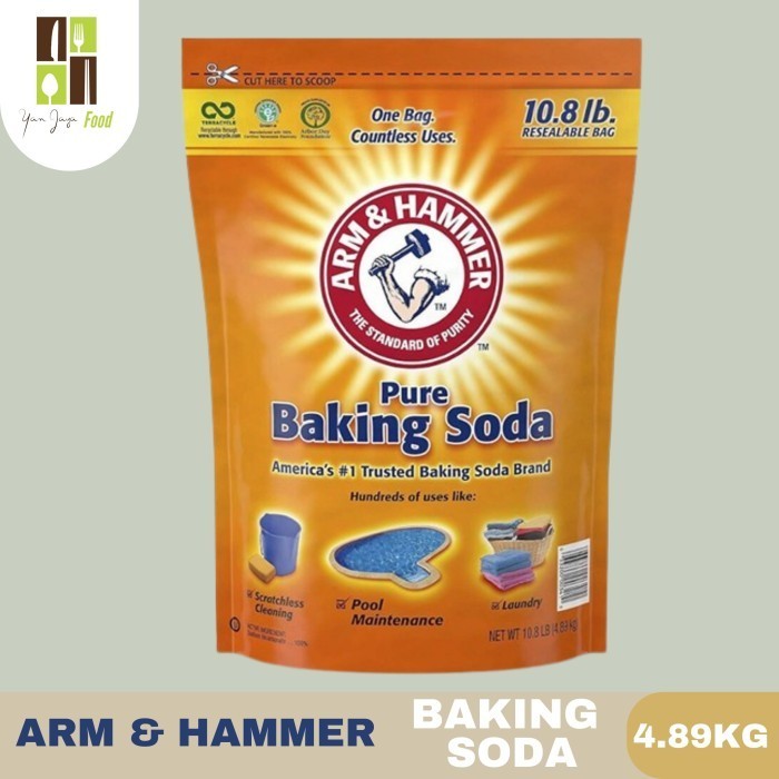 

Arm & Hammer Pure Baking Soda / Soda Kue Murni Kemasan 4,89KG POUCH