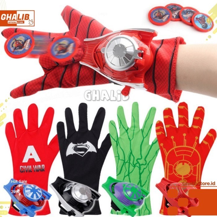 MAINAN SARUNG TEMBAK TANGAN ANAK SUPERHERO - HULK