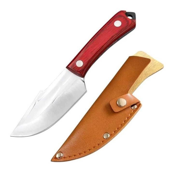 Pisau Dapur Daging Super Tajam Serbaguna Chef Knife 4CR13 with Holster Original Import