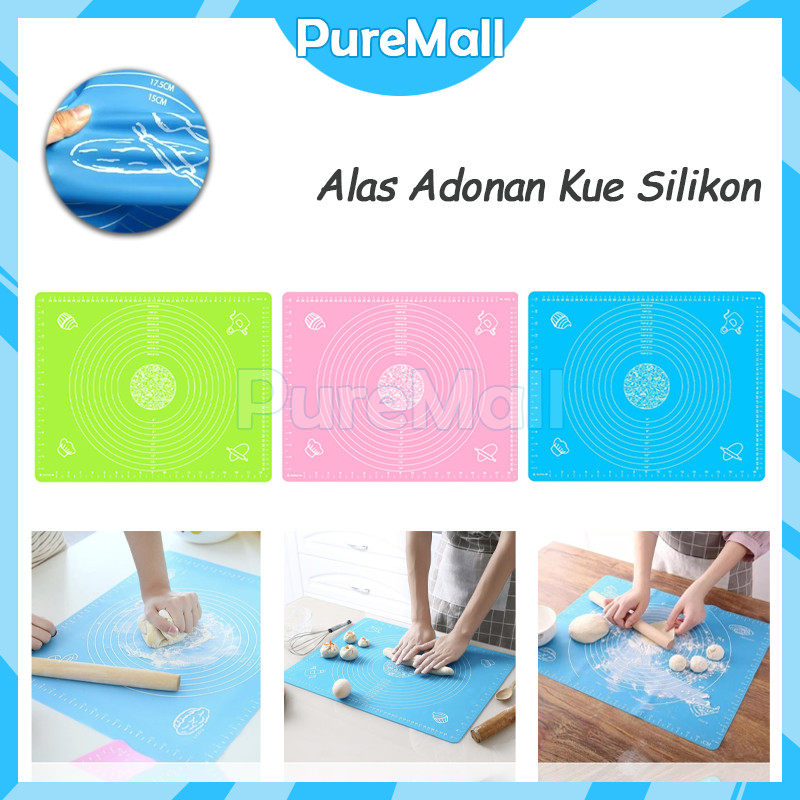 Alas Adonan 40x50cm / Alas Adonan Silikon / Alas Adonan Silikon Kue Roti
