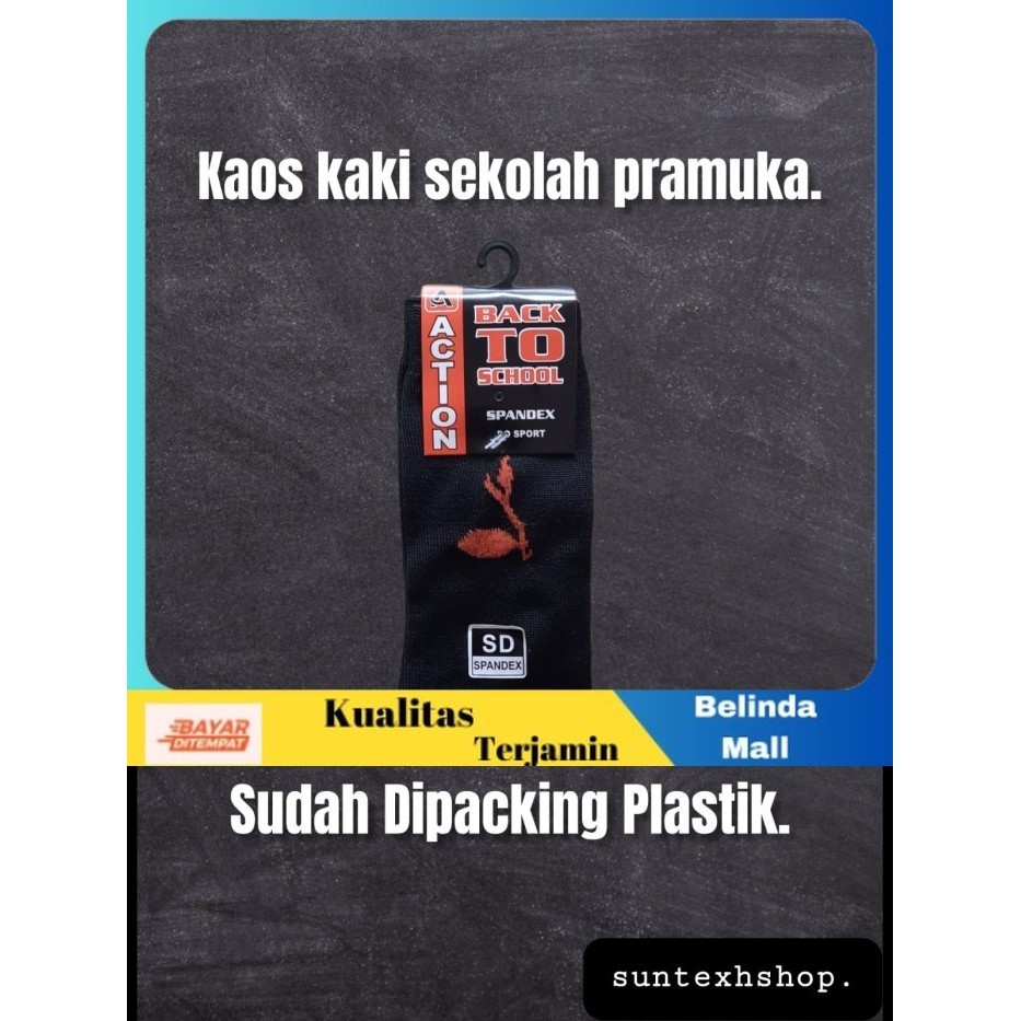 

⭐COD⭐ MURAH Kaos Kaki Sekolah Pramuka Lusinan isi 12PCS SD, 1LSN
