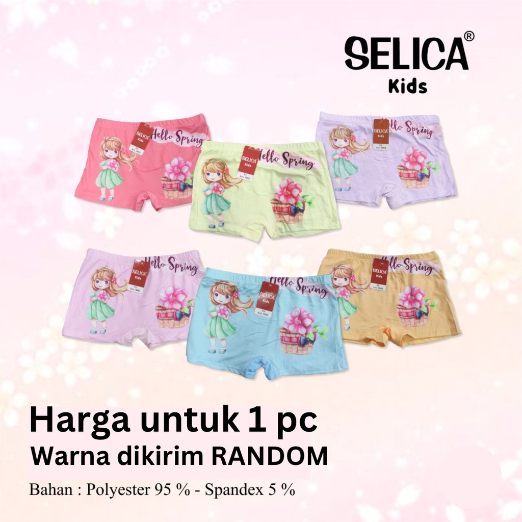 Celana dalam anak perempuan model boxer SELICA