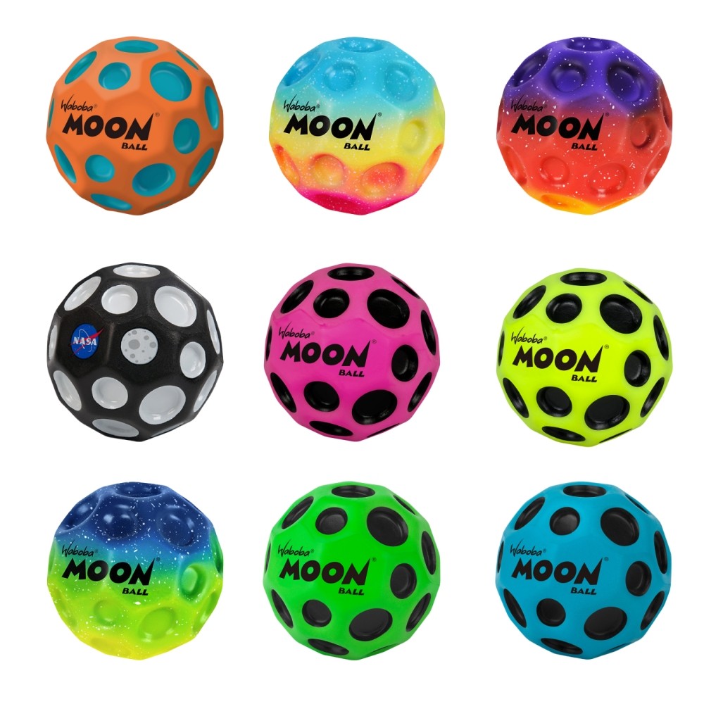 2024 Waboba High Bouncy Toy Ball Children Light Up Flying Moon Adult Decompression Outdoor Sports Ne