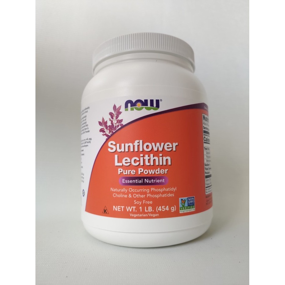 

Now Foods Sunflower Lecithin Pure Powder 454 gram original USA