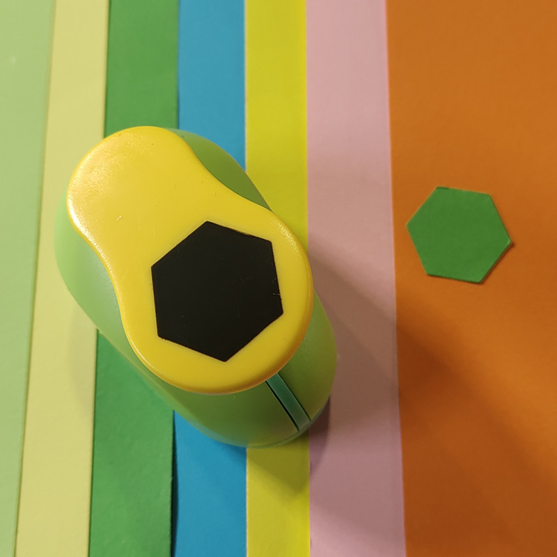 

hexagon shaped save power paper/eva craft punch Scrapbook Handmade punchers DIY hole punches graph puncher