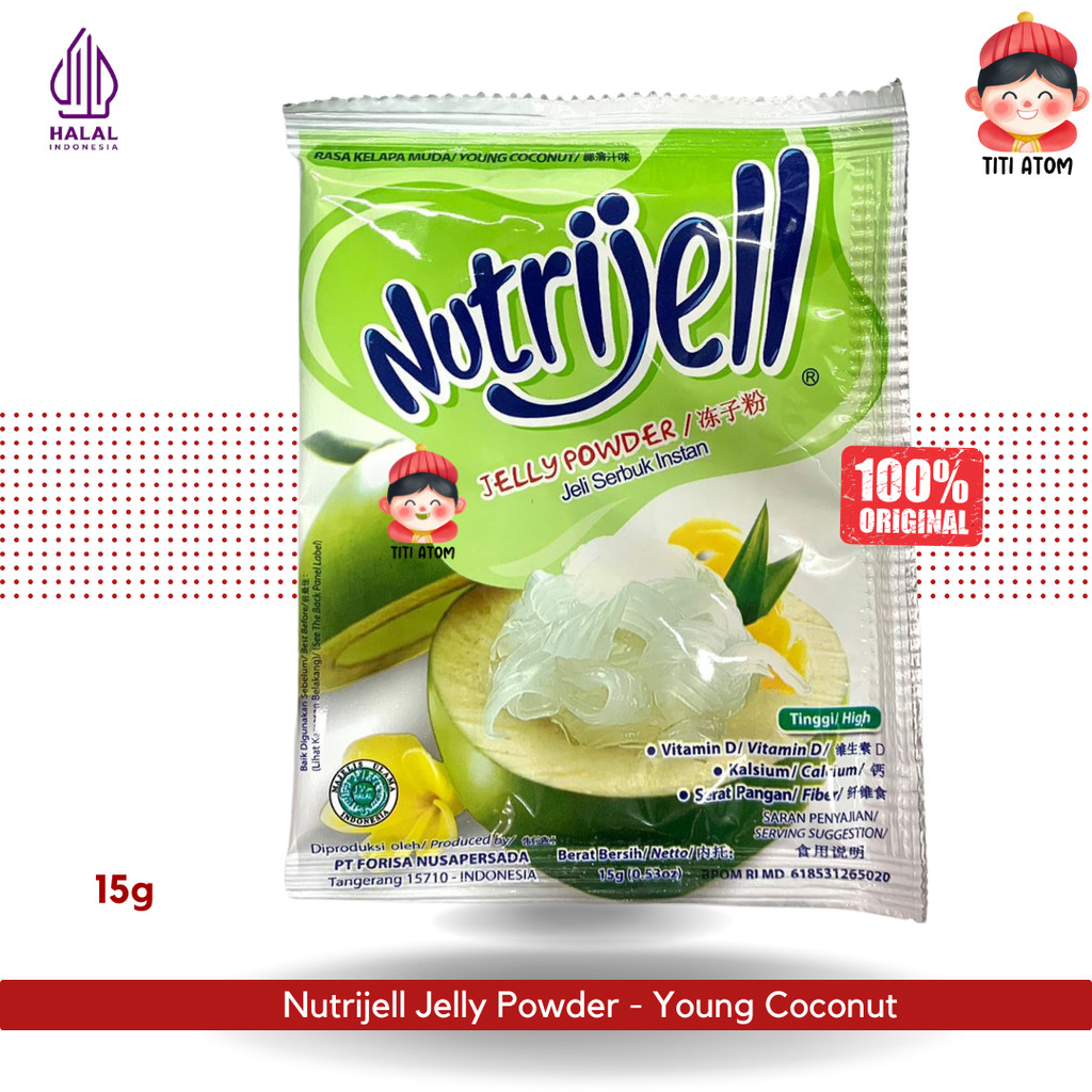 

Nutrijell Jelly Powder Bubuk Young Coconut Kelapa Muda 15g