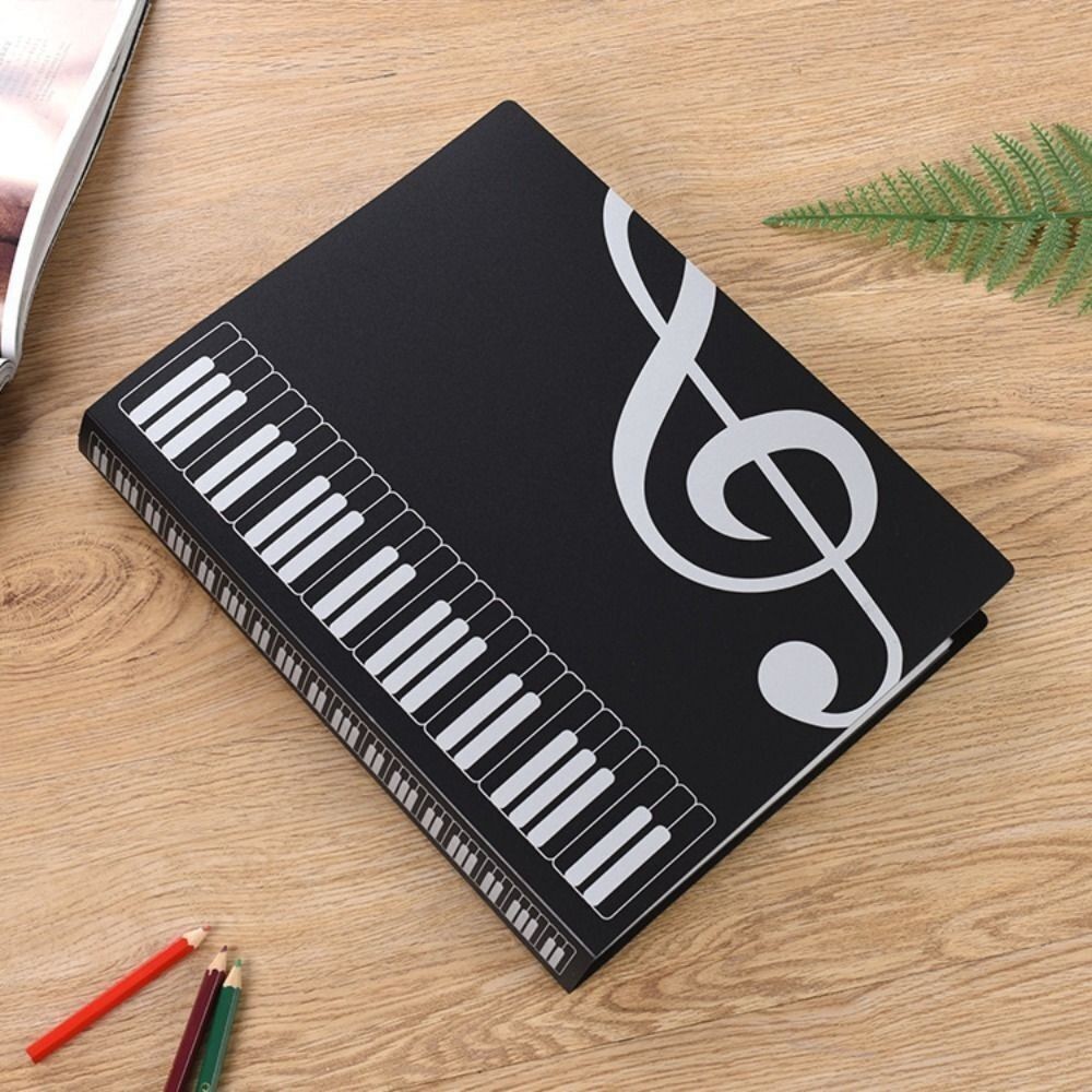 

Crative Guitar Sheet Music Book Folder Piano Paper Sheets Folder Document Storage Organizer A4 Music Score Folder