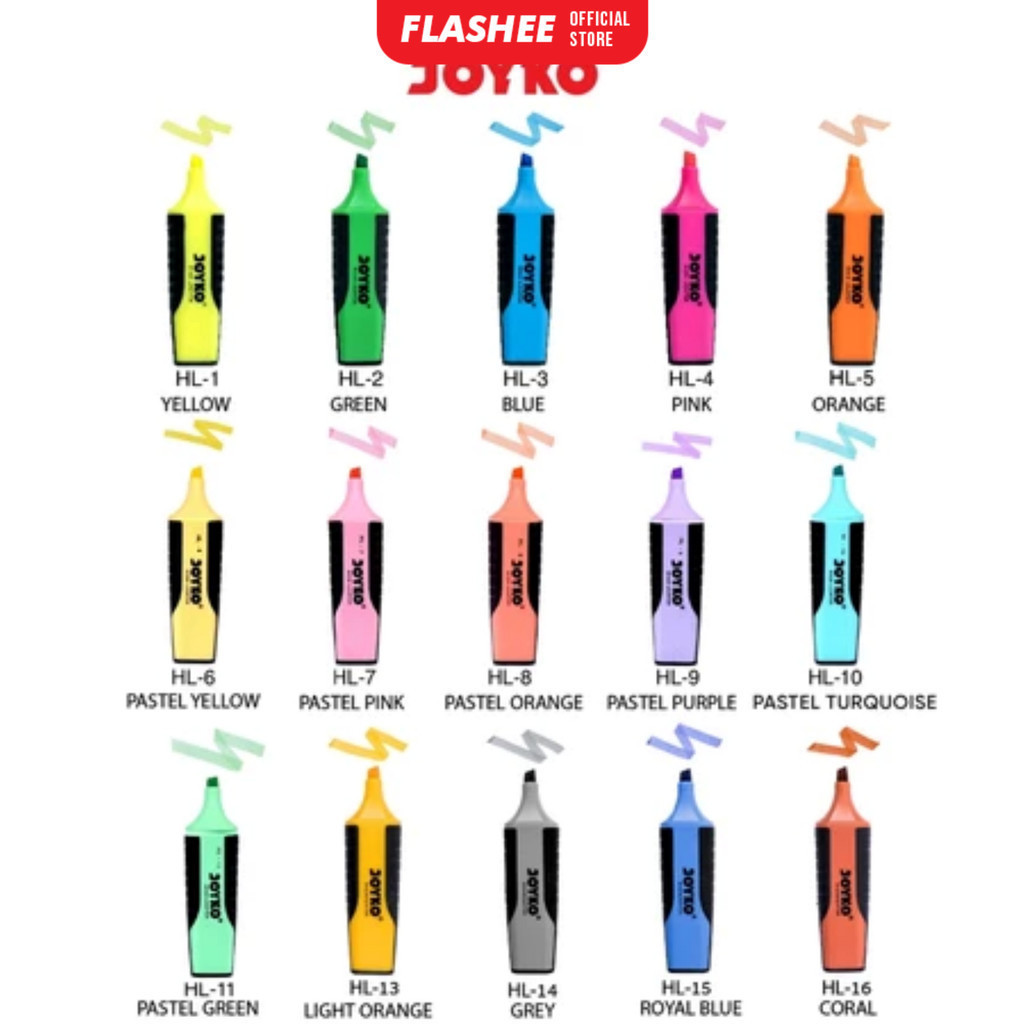 

Highlighter Penanda Berwarna Spidol Penanda Alat Tulis