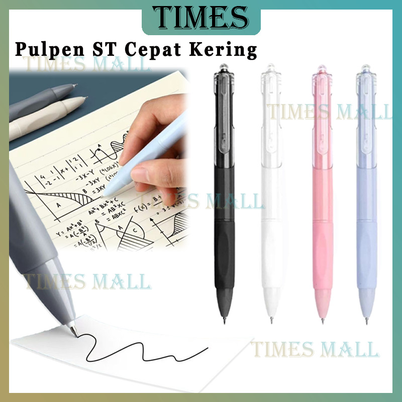 

Pulpen ST Cepat Kering / 0.5mm Pena Hitam / Pena Netral Cepat Kering