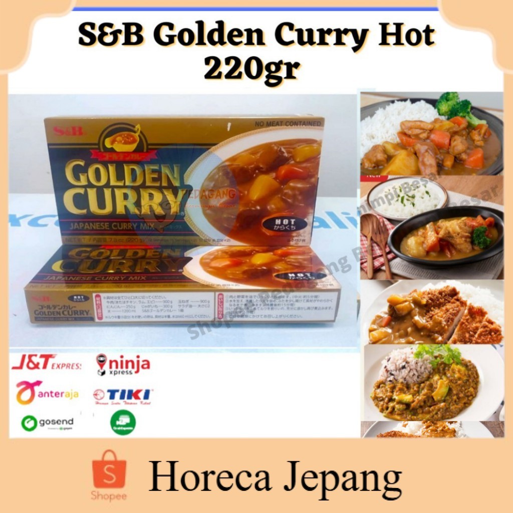 

S&B Golden Curry 220gr Hot | Kari Blok | Kari Jepang | Kari Pedas
