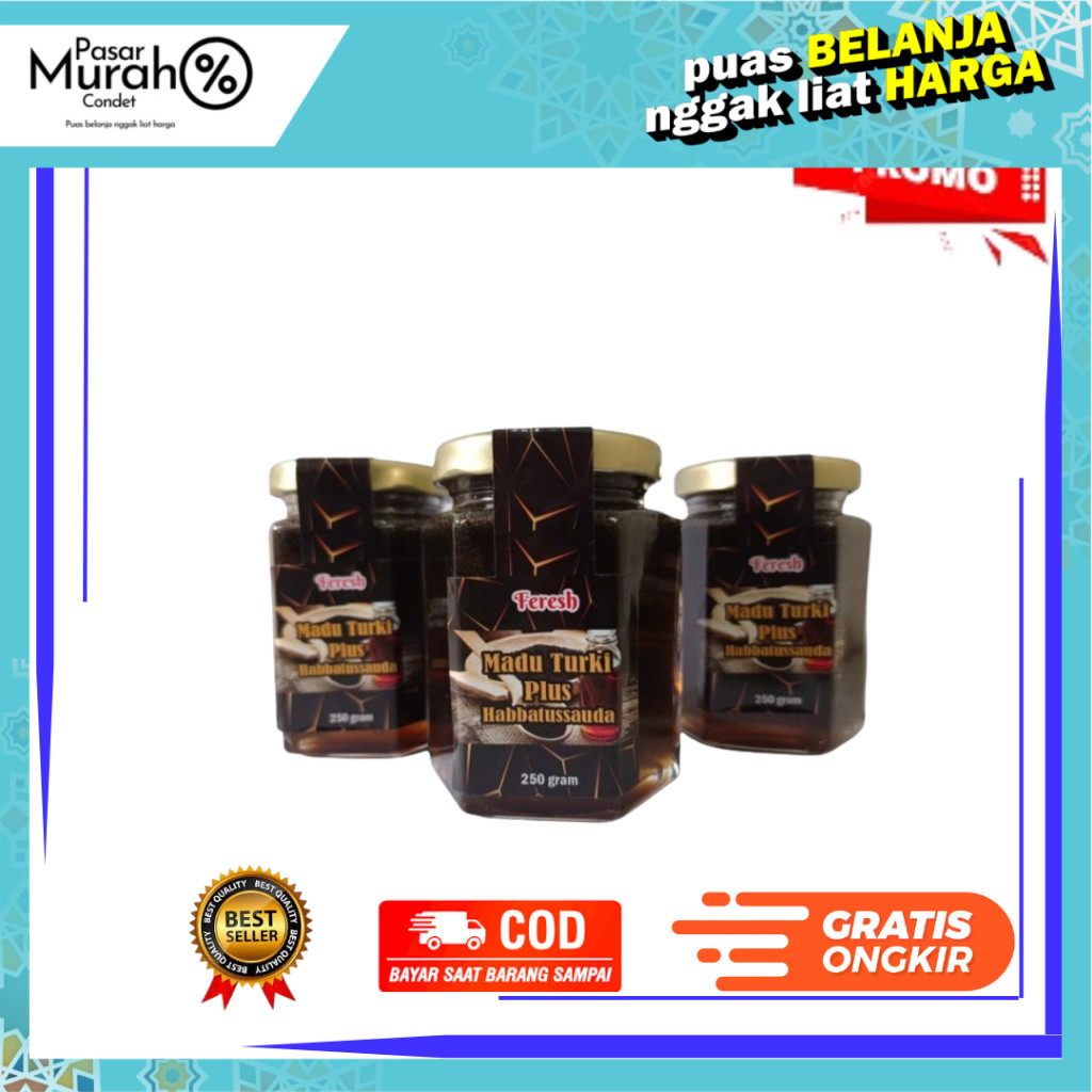 

madu turkey plus habbatusaudah feresh madu original 250gr