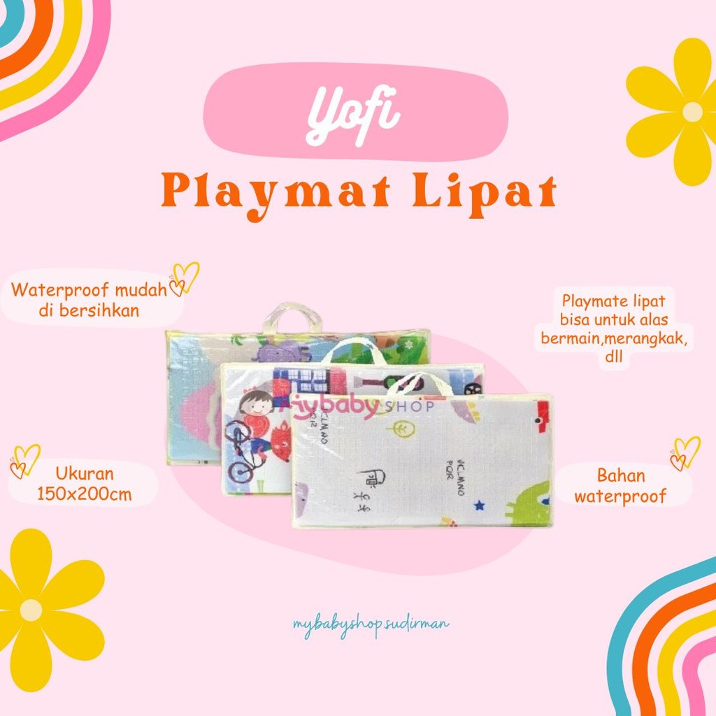 Yofi Playmate Lipat (150x200cm) - Alas Bermain Anak - Playmate Lipat Anak