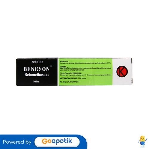 Benoson Cream Isi 15 Gram Tube