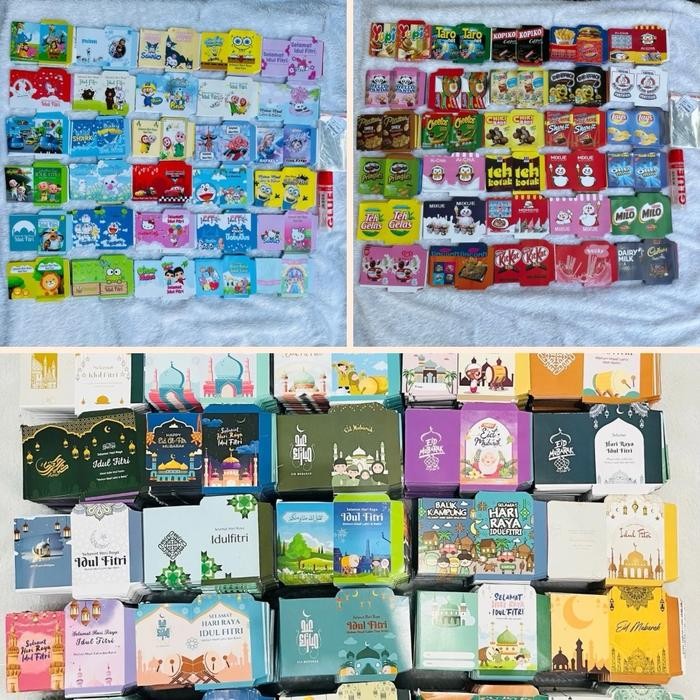 

MUMPUNG PROMO unik Amplop lebaran mini 1000 lembar free lem dan plastik ampau - Random TERLARIS