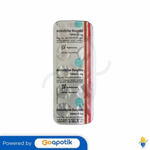 Amlodipine Indofarma 5 Mg Strip 10 Tablet