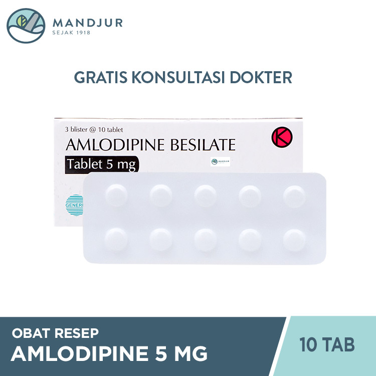 Amlodipine Besilate Novell 5 mg 10 Tablet