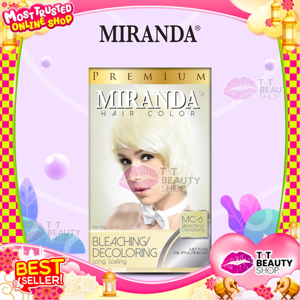 Miranda Hair Color (Cat Rambut Permanen) MC6 Bleaching 30ml | Tnt Beauty Shop