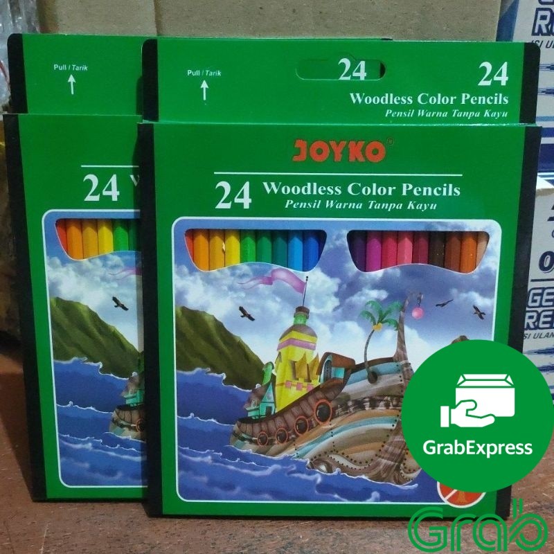 

[guinatk] / Pensil warna panjang 24 warna joyko cp-104 harga promo
