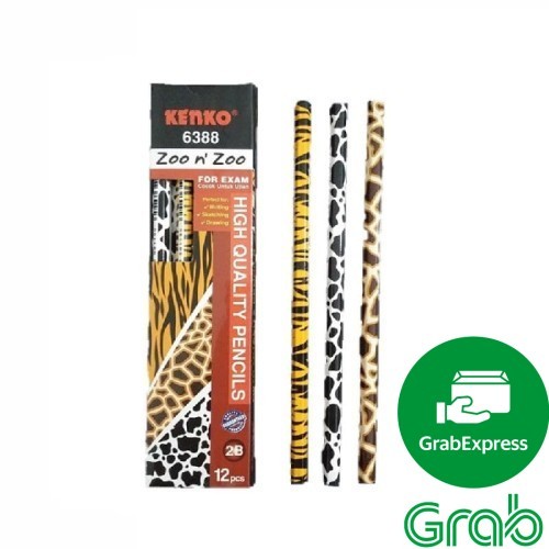 

Pensil 2B motif hewan Kenko zoo n zoo atk