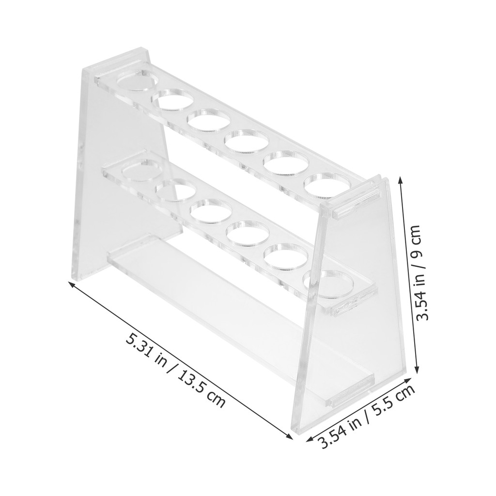 2 Pcs Pipe Rack Colorimetric Tube Child Hose Holder Centrifuge Tubes Acrylic Test
