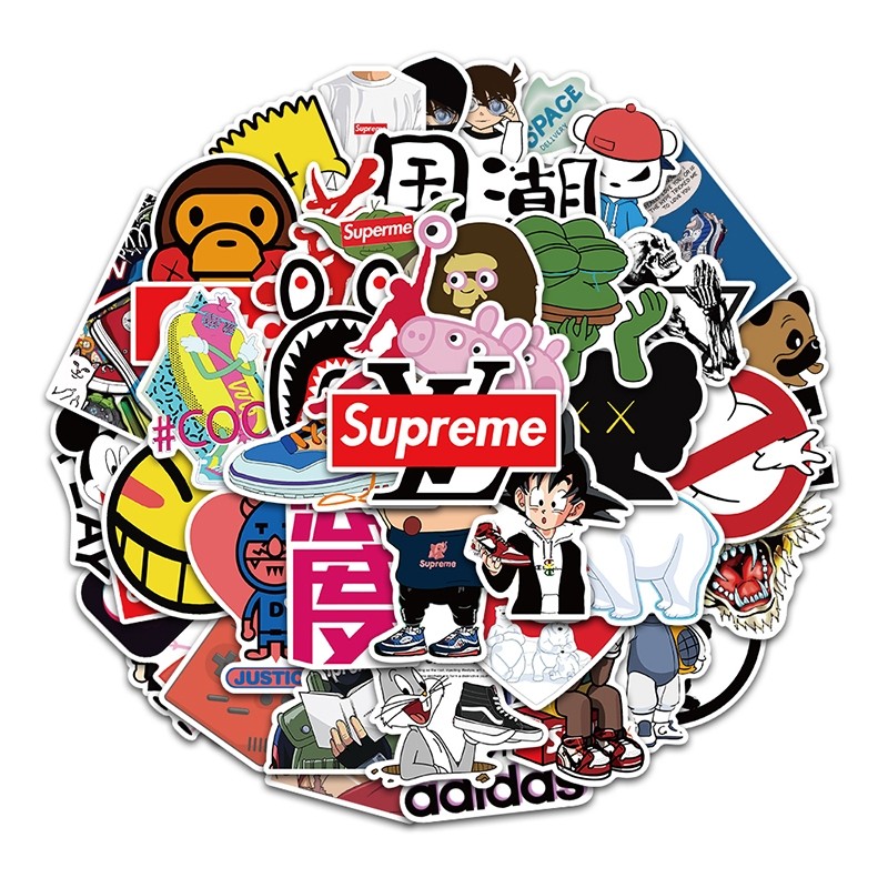 

Stiker Vinyl Tahan Air Desain Merek Fashion Trendi - Untuk Laptop, HP, Helm, Buku Harian & Tablet