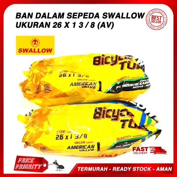 Swallow Ban Dalam Sepeda 26 X 1 3/8 Ban Dalem Sepeda 26 X 1 3 / 8