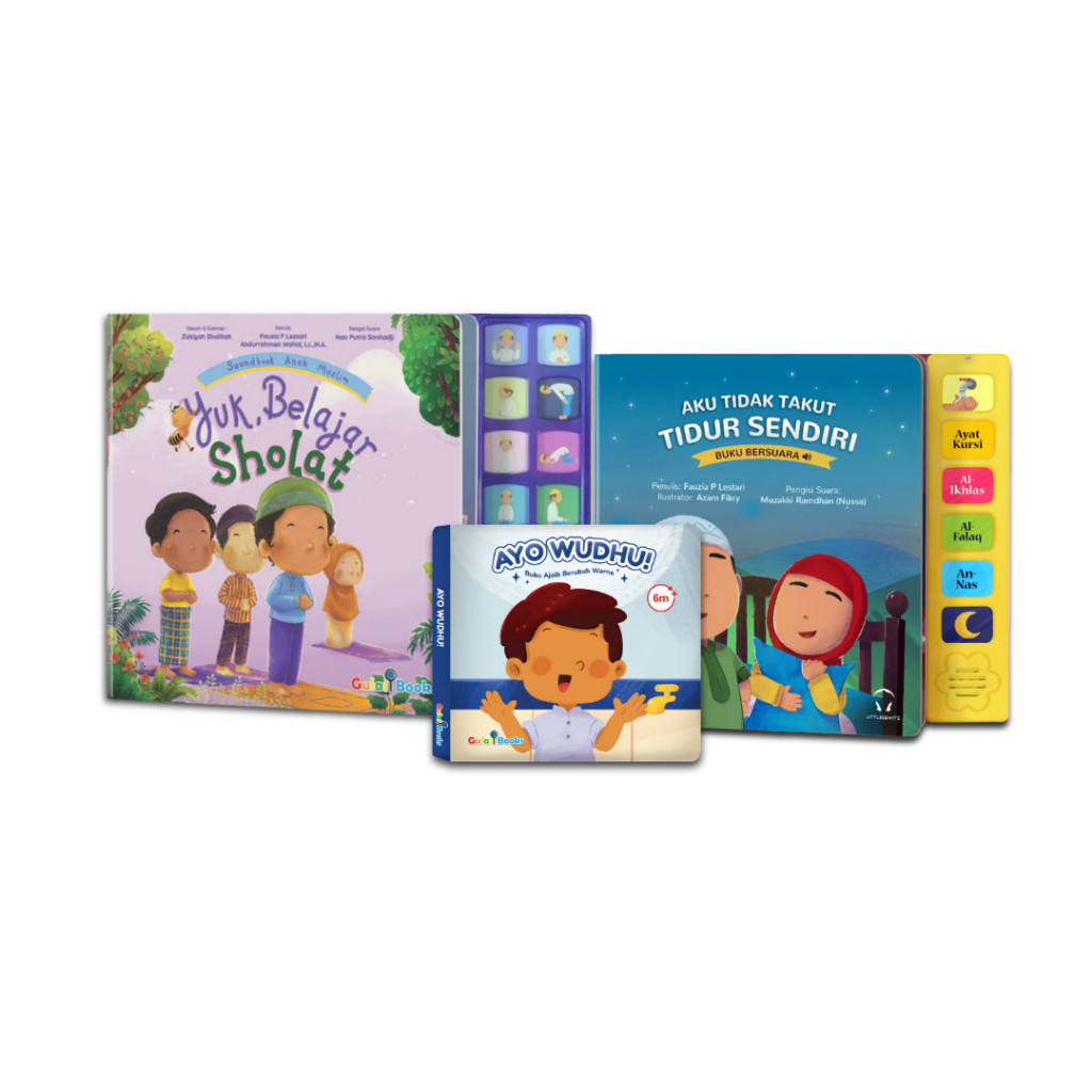 Gulalibooks Bundling Kado Anak - Yuk Belajar Sholat+Nussa+Ayo Wudhu
