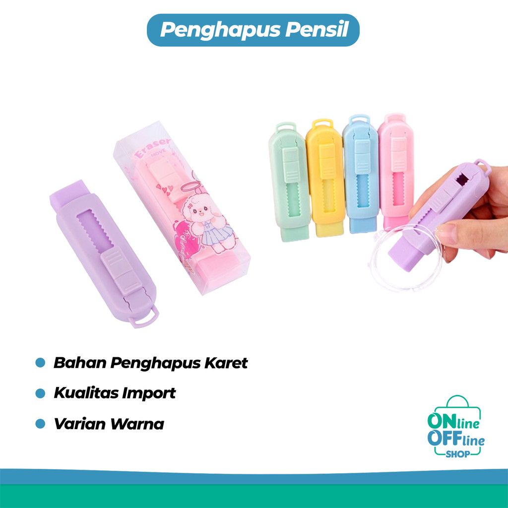 

Penghapus Mekanik Pensil Alat Tulis Kantor Aesthetic Variasi Lucu dan Cute 1149