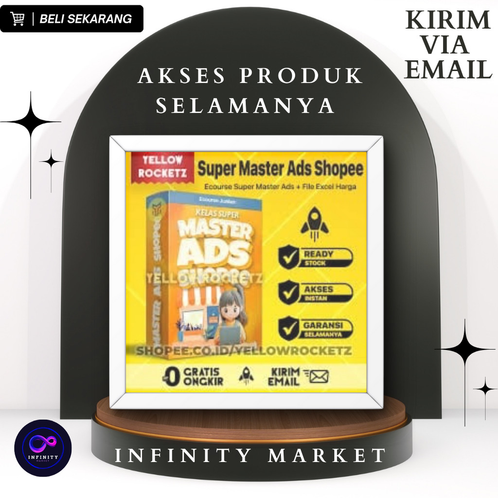 SUPER MASTER ADS SHOPEE - Sukses Iklan di Shopee + BONUS Excel Tools Perhitungan Harga Jual Produk I