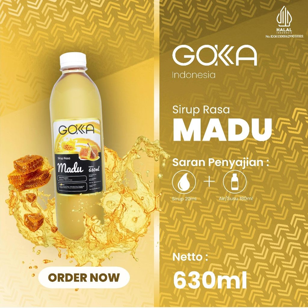 

Gokka Sirup Rasa Madu / Minuman Syrup Gokka Rasa Madu 630ml