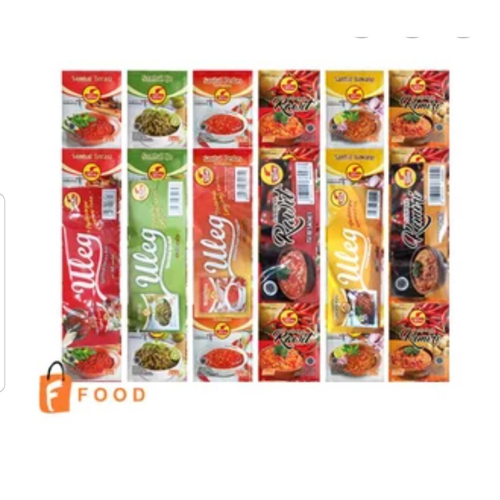 

Sambal Uleg merk Finna 10 sachet @ 15g