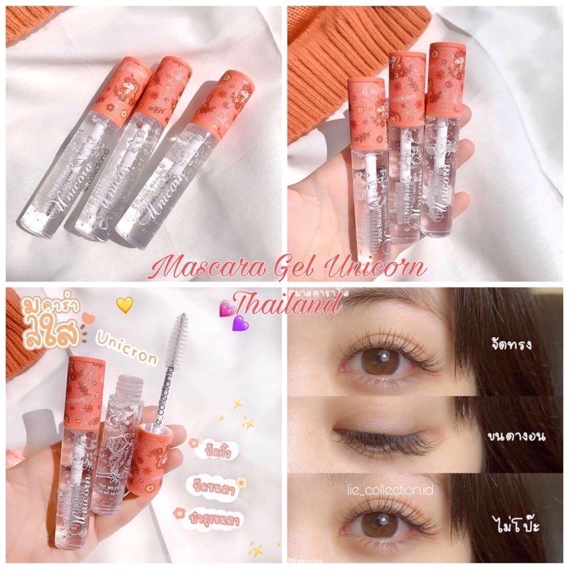 Mascara Gel Transparan Bening Kiss Beauty Pelentik Bulu Mata 56904-03 Maskara Murah Grosir
