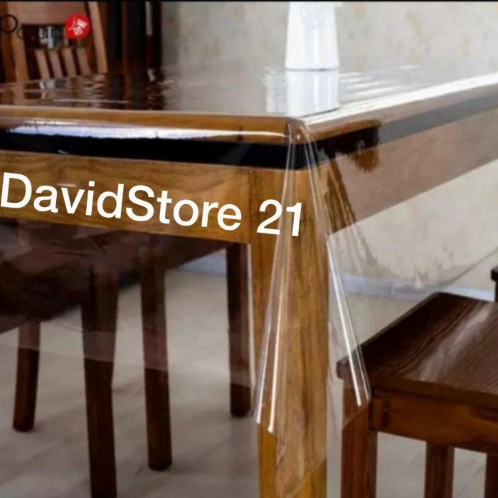 Taplak Meja Plastik/Plastik Mika Meteran/Taplak Meja Bening