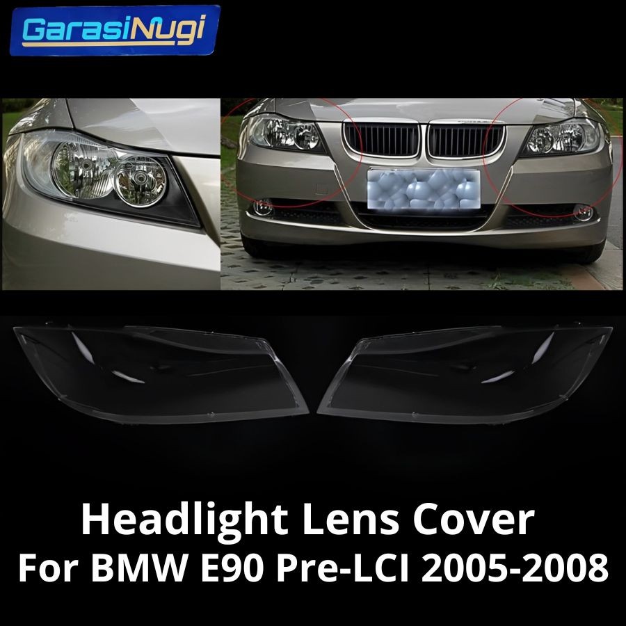 For BMW E90 Pre-LCI Mika Headlight Lens Kaca Cover Lampu Depan 320