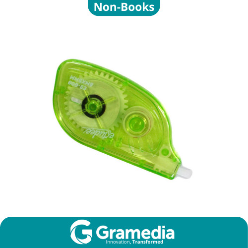 

[Gramedia Cijantung] ESTUDEE CORRECTION TAPE LIGHT&CLEAR GREEN ES-609