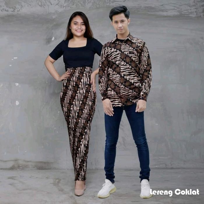 Couple Batik Modern By Humaira Kebaya - LERENG COKLAT, M